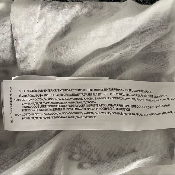 MINKPINK Harvey Mini  Skirt Black White Embroidered Floral Revolve SZ S NWT - Picture 15 of 16